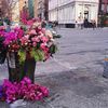 A Floral Designer Is Turning NYC Garbage Cans Into Giant Vases